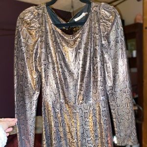Metallic Snake Skin Romper